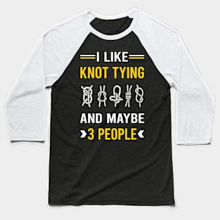 3 People Knot Tying Baseball T-Shirt